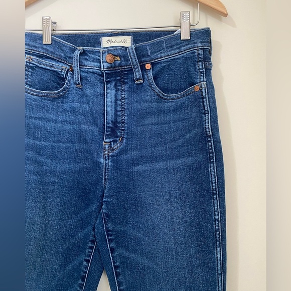 Madewell 10" High-Rise Skinny Jeans in Wendover Wash Tencel Denim Size 27 - Picture 7 of 10